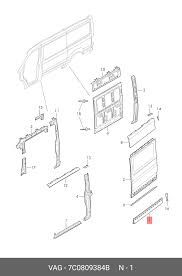 Segment reparatie aripa spate MAN TGE, 11.2016-, VW CRAFTER, 02.2017-, partea dreapta, KLOKKERHOLM, metal galvanizat; cu gauri ornament; fara usa culisanta,