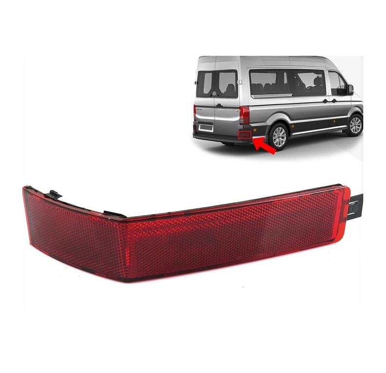 Catadioptru reflectorizant spate MAN TGE, 11.2016-, VW CRAFTER, 02.2017-, partea dreapta, rosu,