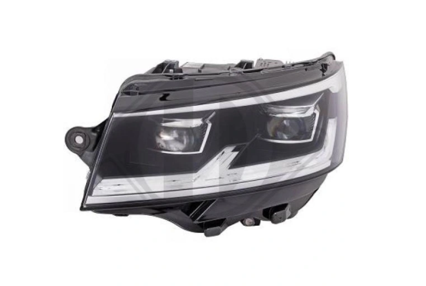 Far VW TRANSPORTER/MULTIVAN (T6.1), 04.2019-, partea stanga, TYC, LED; electrical; fara LED module; fara unitate control LED; cu motor; LED,