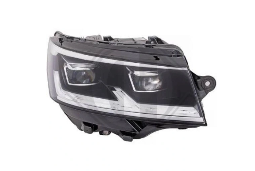 Far VW TRANSPORTER/MULTIVAN (T6.1), 04.2019-, partea dreapta, TYC, LED; electrical; fara LED module; fara unitate control LED; cu motor; LED,