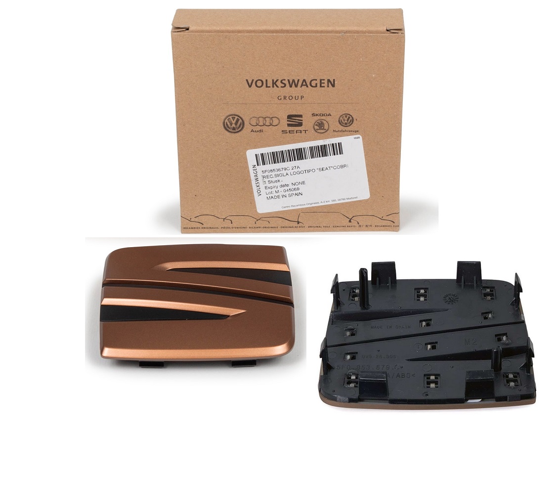 Emblema grila fata SEAT LEON (5F), 11.2012-12.20, original,