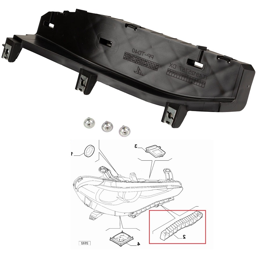Suport fixare far ALFA ROMEO STELVIO, 06.2017-, partea dreapta, original,