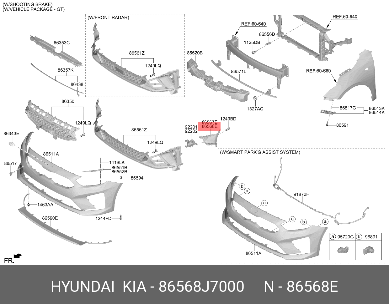 Deflector aer fata KIA CEED, 05.2018-, partea dreapta, original,