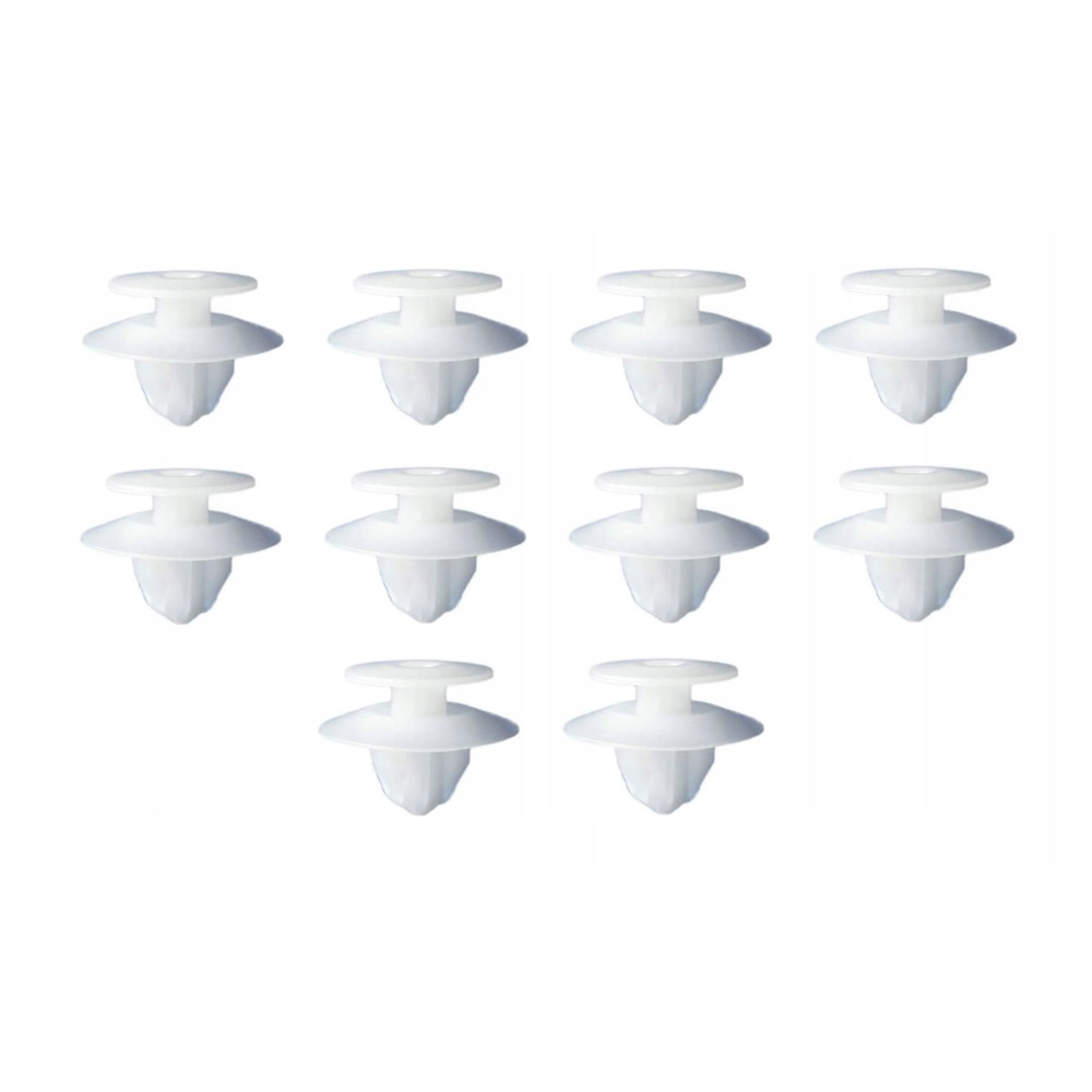 Set 10 clipsuri ornament Mitsubishi Galant (Ea0), Outlander (Gg/Gf), Pajero (V20), Pajero (V60/V70), Pajero Pinin (H60/H70), Pajero/Montero (V60/V70), Pajero/Montero Sport (K90), Space Wagon (N50), ornamente praguri exterioare