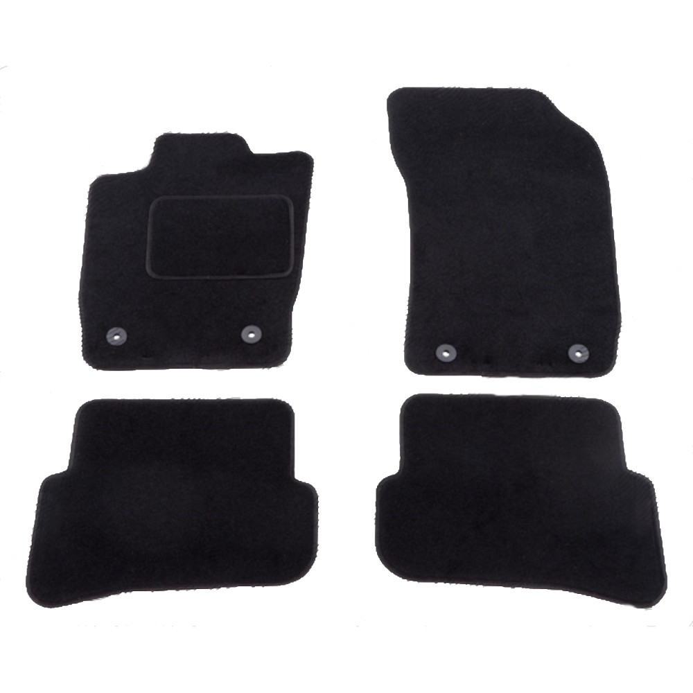 Set covorase auto mocheta Velor AUDI A1 (8X), 04.2010-12.2018, negru,