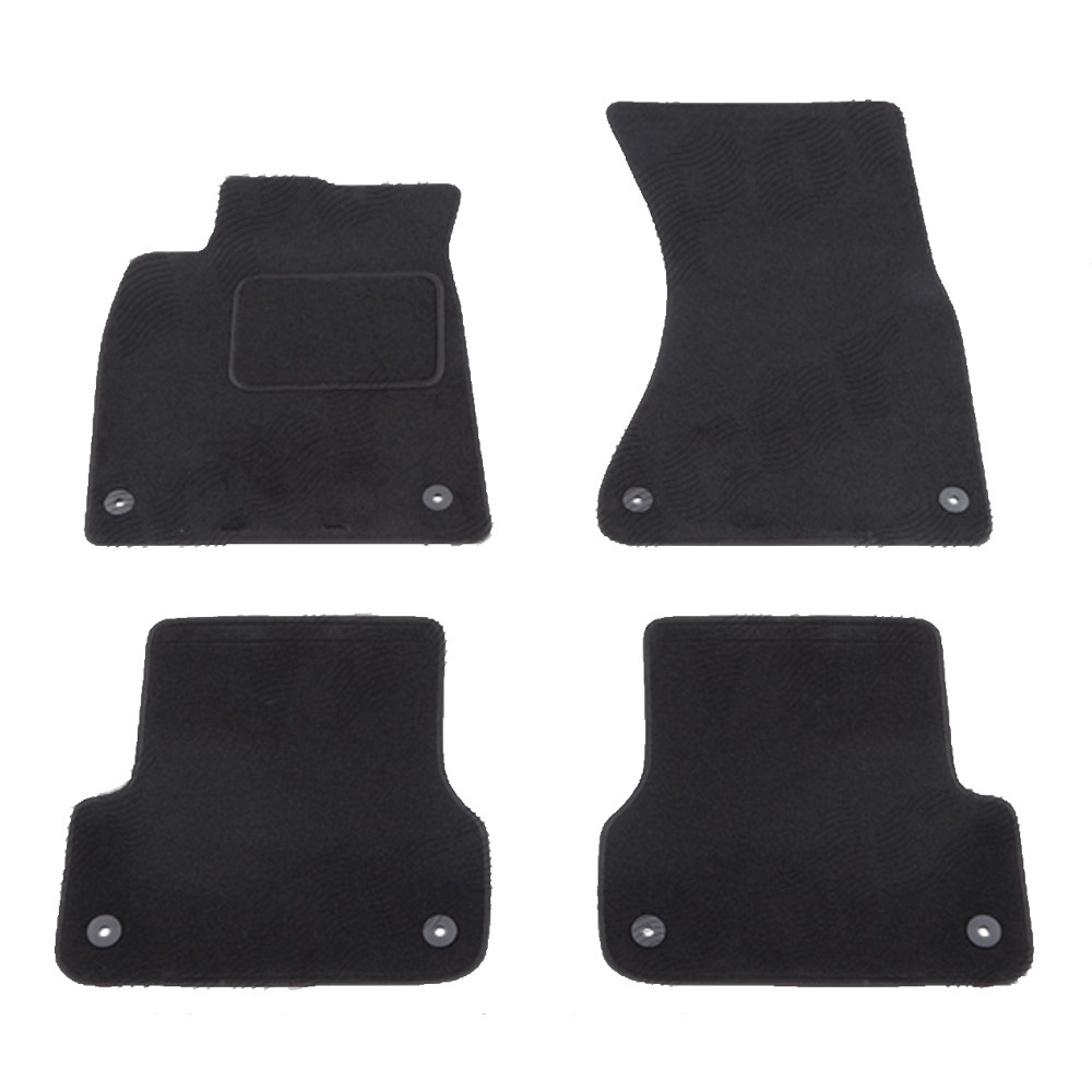 Set covorase auto mocheta Velor AUDI A6 (4G/C7), 01.2011-09.2018, negru,