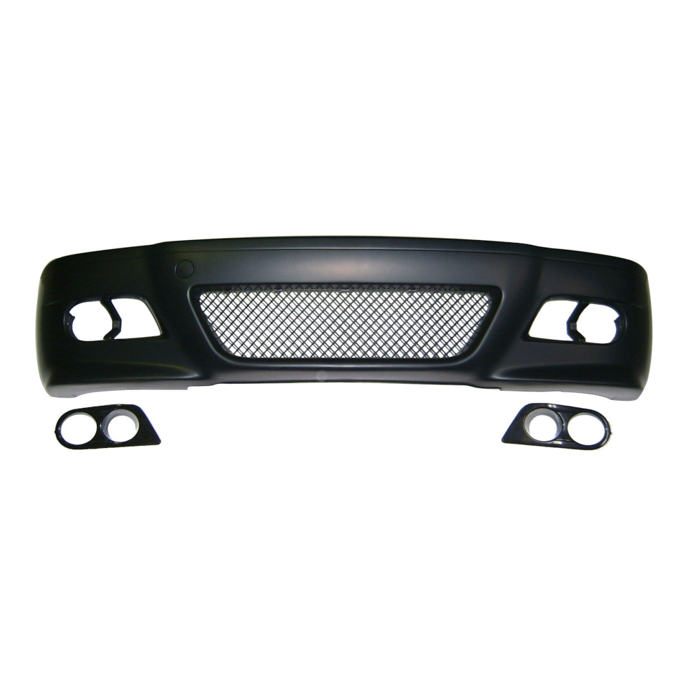 Set bara fata BMW Seria 3 (E46), SDN/ESTATE, 06.1998-06.2005, grunduit, de vopsit; type M3; cu grile inferioare; cu gauri lampa ceata; TUNING,