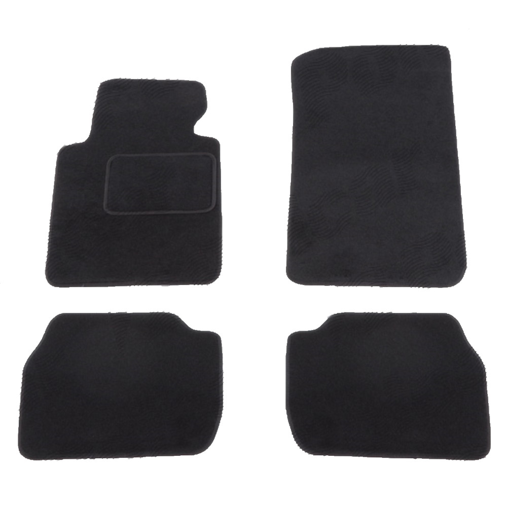 Set covorase auto mocheta Velor BMW Seria 3 (E46), Sedan/ESTATE, 06.1998-06.2005, negru,