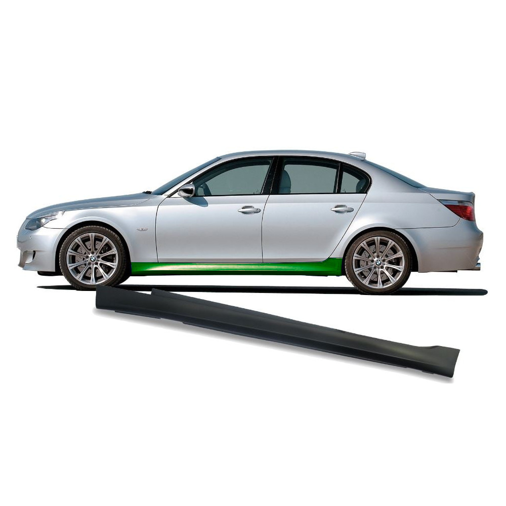 Set 2 buc. ornament prag BMW Seria 5 (E60/E61), 06.2003-06.2010, partea stanga, type M-Tech; grunduit, grunduit; plastic; TUNING,