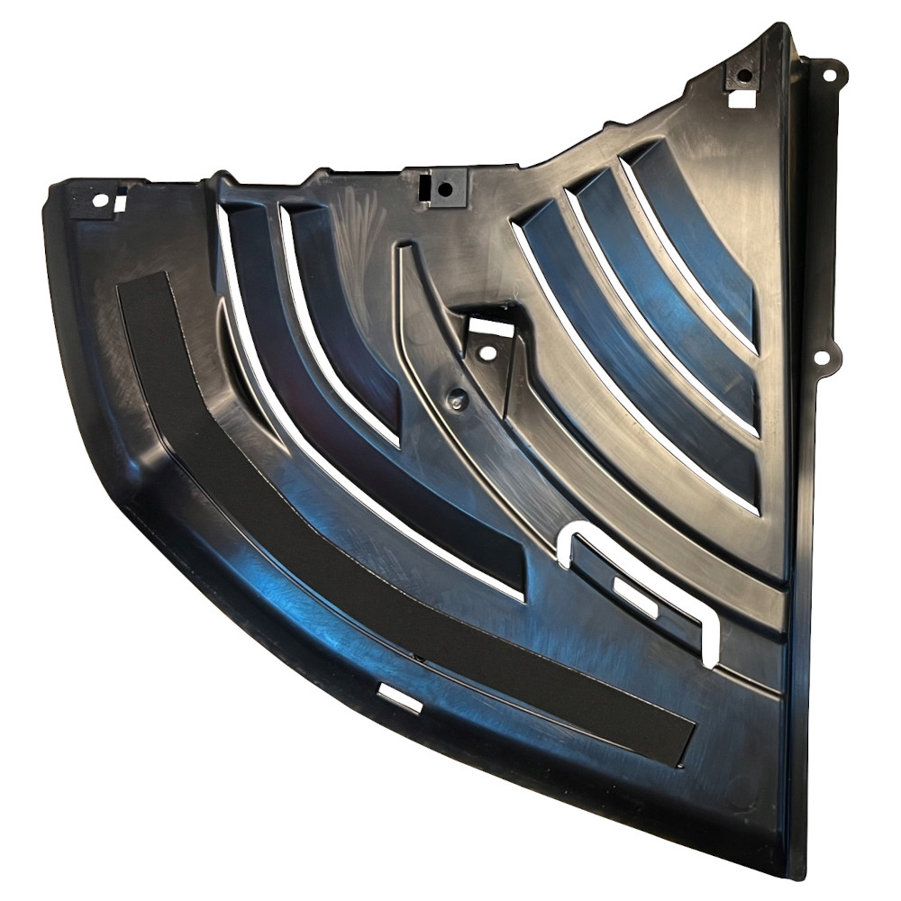 Capac sub bara fata BMW Seria 7 (E65/E66), 09.2001-10.2008, partea stanga, polietilena (PE),