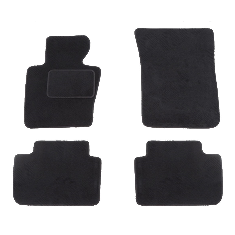 Set covorase auto mocheta Velor BMW X3 (E83), 06.2003-11.2010, negru,