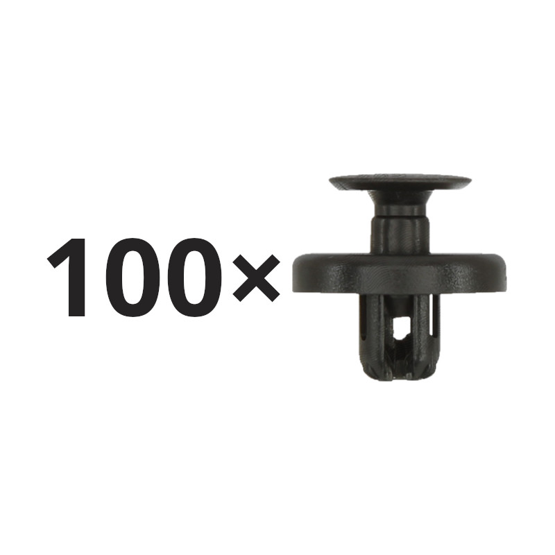 Set 100 clema fixare plastic Lexus ES, IS, LS; Subaru Impreza; Toyota Auris, Avensis, Camry, Celica, Corolla, Hi-Ace, Previa, Prius, interior aripa