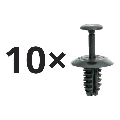 Set 10 clema fixare plastic Audi A1, A3, A4, A5, A6, A7, A8, Q2, Q3, Q5, Q7, Q8, Seat Arona, Ateca, Ibiza, Leon, Tarraco, Skoda Fabia, Octavia, Superb, VW Golf, Passat, Polo, Tiguan, Touareg, Transporter, grila