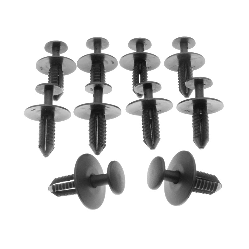 Set 10 clema fixare plastic Mercedes Clasa C (W202), Clasa Clk (C208) 06.97-02.03, Clasa E (W210), Clasa S (W140), Clasa Sl (R129) 03.89-10.01, Sprinter 208-414, Sprinter/Classic 208-416, bara si ornamente