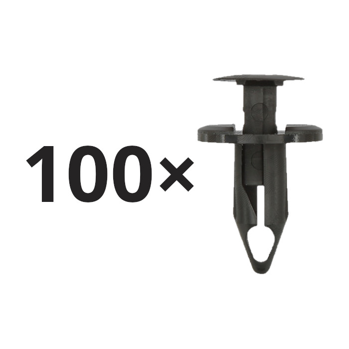 Set 100 clema fixare plastic Audi A4, A5, A6, Q5, TT; Ford Kuga; Seat Altea, Leon, Toledo; VW Golf, Jetta, Passat, Tiguan, Touran, sub scut sasiu