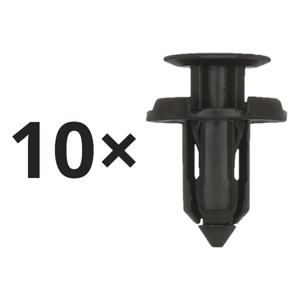Set 10 clema fixare plastic Citroen C4 Aircross; Mitsubishi ASX, L200, Lancer, Outlander, Pajero/Montero Sport; Peugeot 4008, bara si ornamente