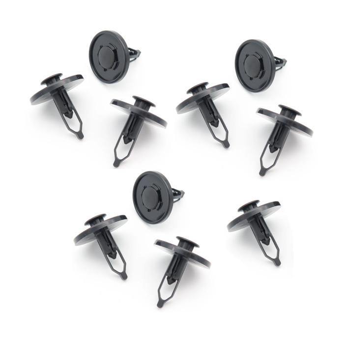 Set 10 clema fixare plastic Toyota Hilux (N120), Hilux (N70), sub scut sasiu, bara si ornamente