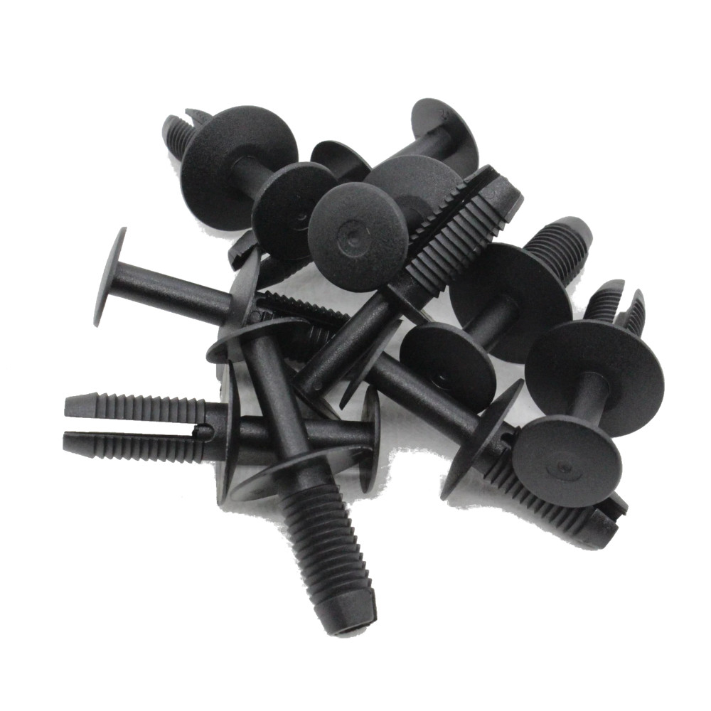 Set 10 clema fixare plastic Bmw I3 (I01), Seria 3/3 Gt (F30/31/34/35), Seria 4/4 Gc (F32/F33/F36/F82/83), Seria 5 (E60/E61), X5 (F15/F85), ornamente prag interior