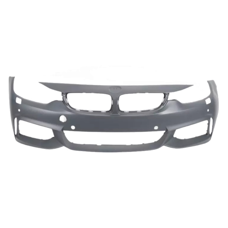 Bara fata BMW 4/4 GC (F32/F33/F36/F82/83), 12.2013-, cu 4 gauri senzori parcare, cu gauri spalator; grunduit, de vopsit, F32, M-SPORT,