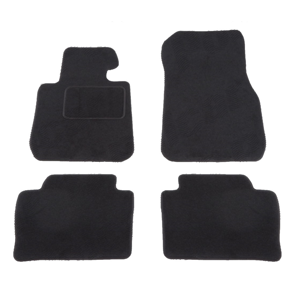 Set covorase auto mocheta Velor BMW 3/3 GT (F30/31/34/35), 01.2012-12.2019, negru,