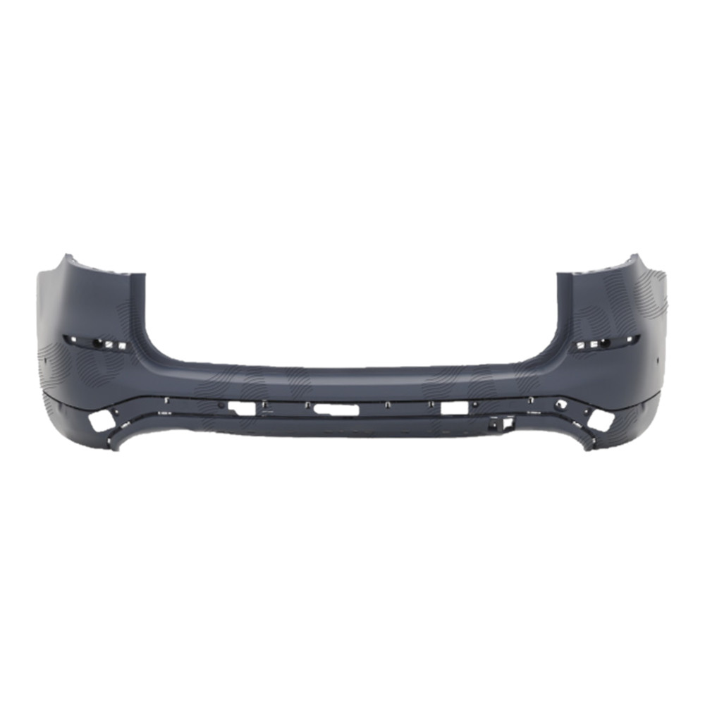 Bara spate BMW X3 (G01), 06.2017-07.2021, grunduit; cu 2 orificii pentru senzorii de asistenta la parcare,