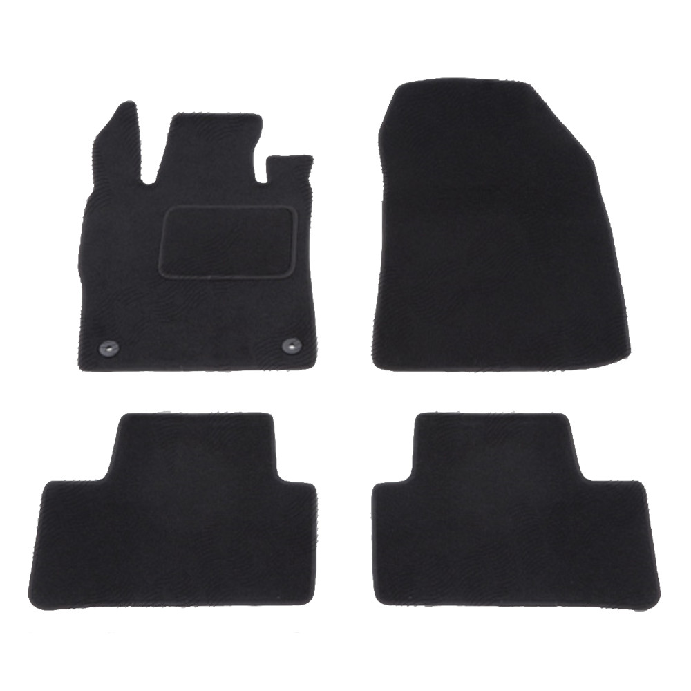 Set covorase auto mocheta Velor OPEL ASTRA L, 11.2021-; PEUGEOT 308, 03.2021-; DS 4, 10.2021, negru,