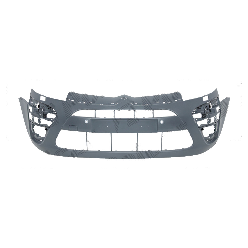 Bara fata CITROEN C4 PICASSO (UA/UD), 2010-06.2013 si GRAND, JLine, cu gauri spalator si senzori parcare; grunduit, de vopsit,
