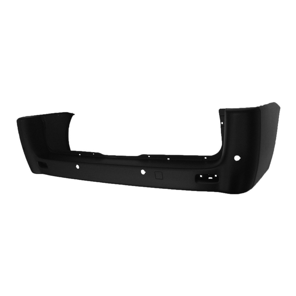 Bara spate CITROEN JUMPY, 02.2007-06.2016, FIAT SCUDO (270), 02.2007-09.2016, PEUGEOT EXPERT, 02.2007-07.2016 model bus, furgon, cu 4 gauri senzori parcare; negru, partial grunduit,