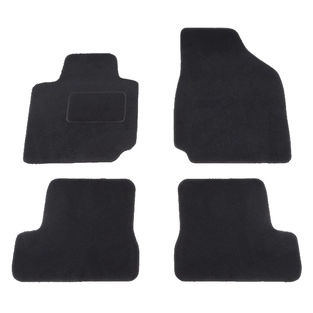 Set covorase auto mocheta Velor NISSAN MICRA (K12), 01.2003-11.2010, negru,