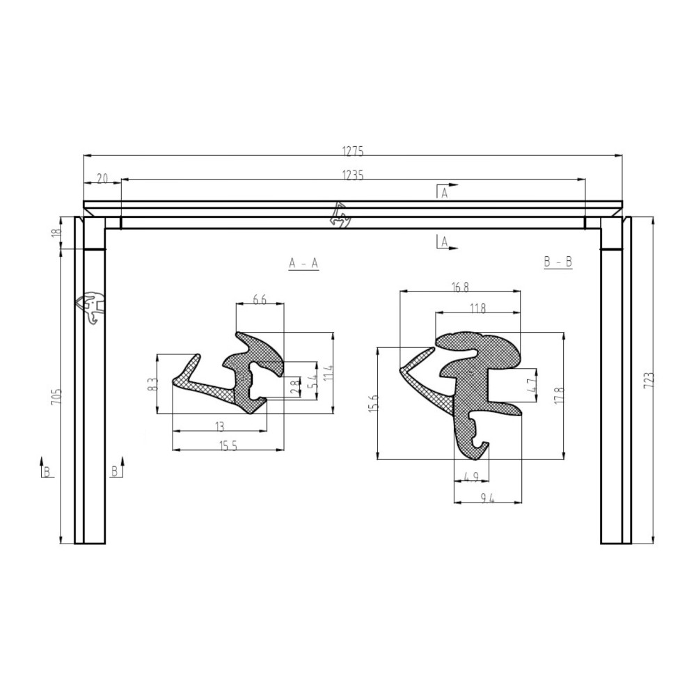 Cheder parbriz NISSAN X-TRAIL (T31), 09.2007-09.14, PVC,