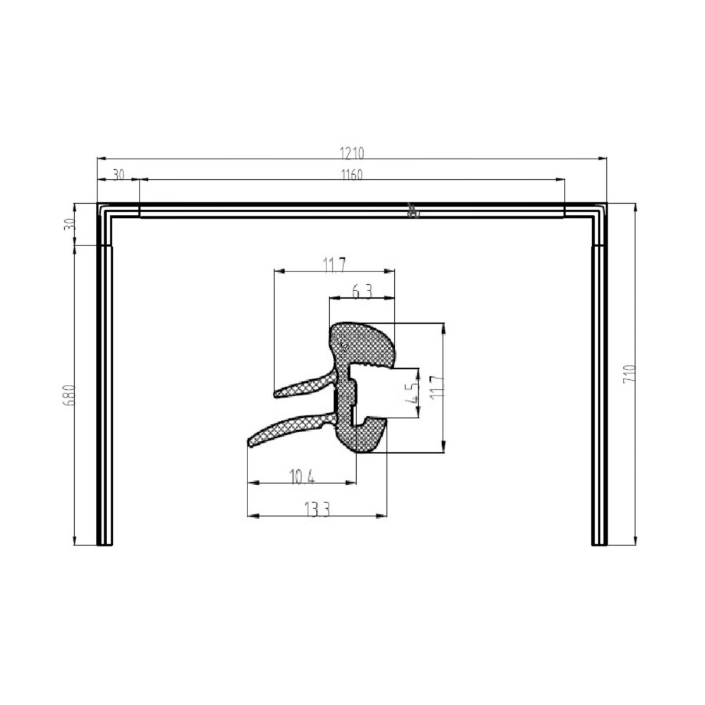 Cheder parbriz NISSAN QASHQAI (J10), 04.2010-05.14, PVC; hardtop, hardtop,