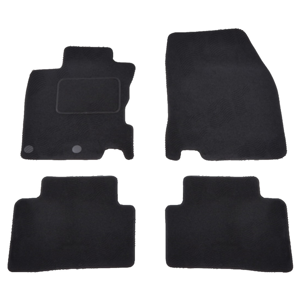 Set covorase auto mocheta Velor NISSAN QASHQAI (J11), 03.2014-06.2017; QASHQAI/ROGUE SPORT (J11), 05.2017-, negru,