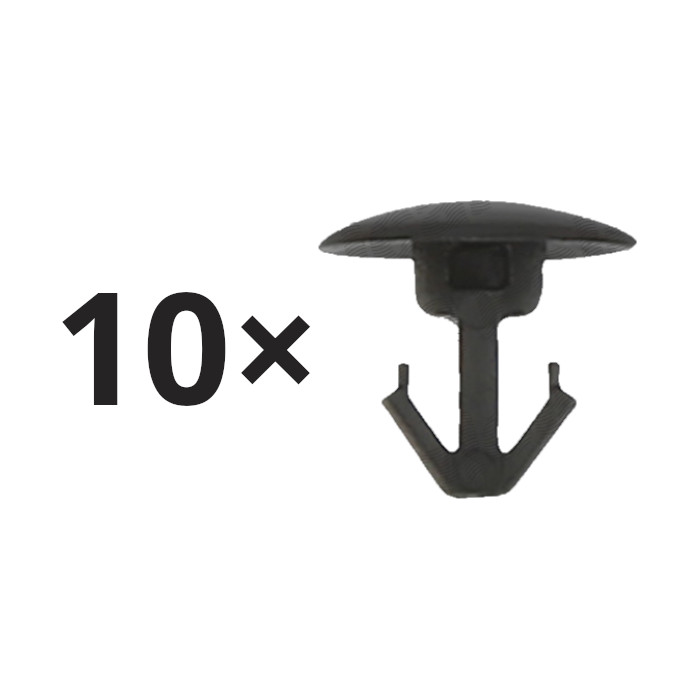 Set 10 clips garnituri Mazda 2 (De), 2 (Dj), 3 (Bk), 3 (Bl), 6 (Gh), Cx-7 (Er), Cx-9 (Tb), usa spate; garnitura usa