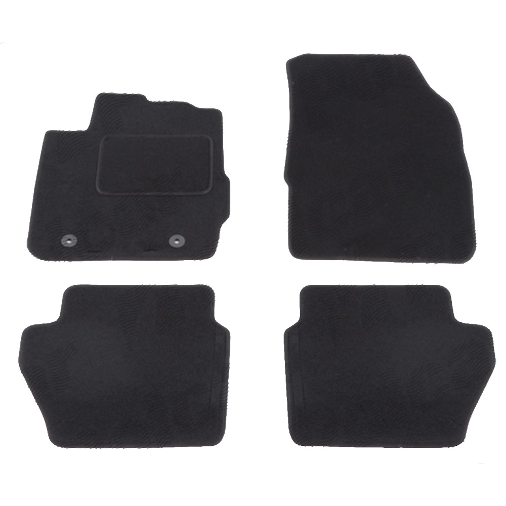 Set covorase auto mocheta Velor FORD FIESTA (JA8), 09.2008-12.2017, negru,