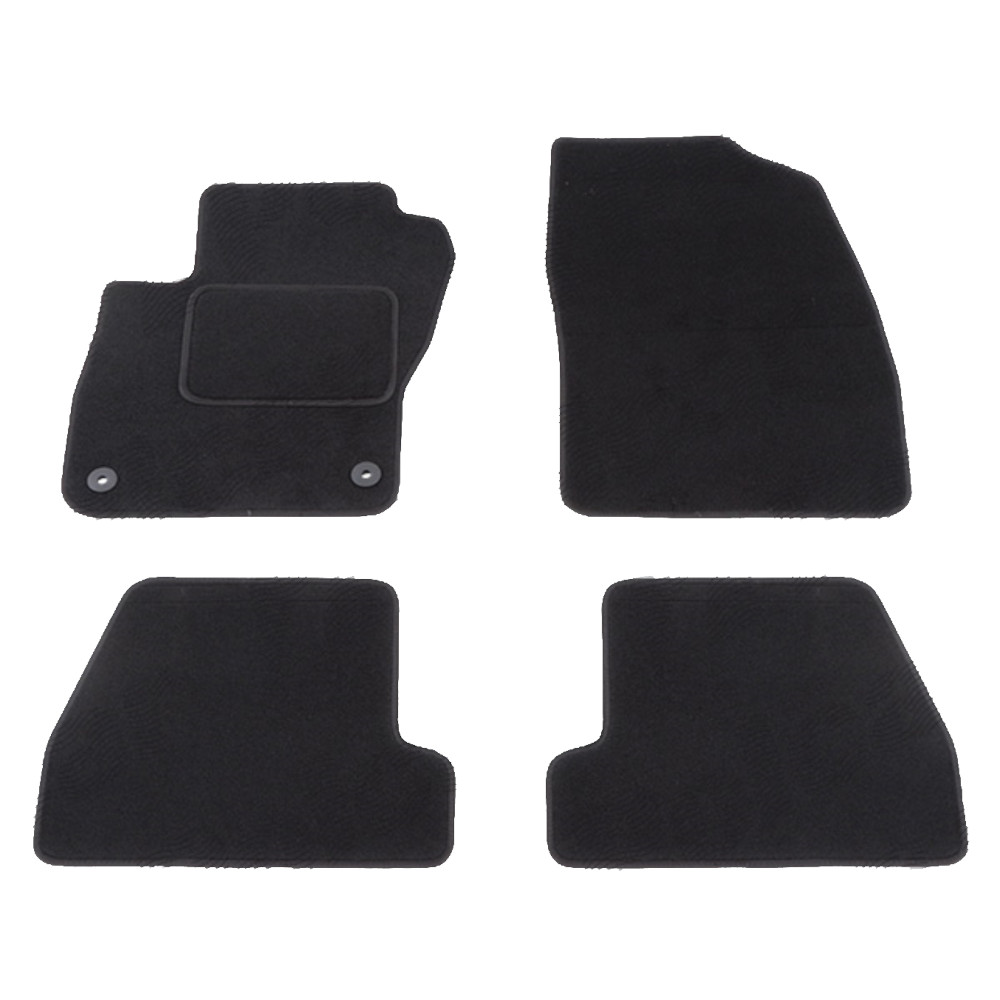 Set covorase auto mocheta Velor FORD FOCUS III, 12.2010-08.2018, negru,
