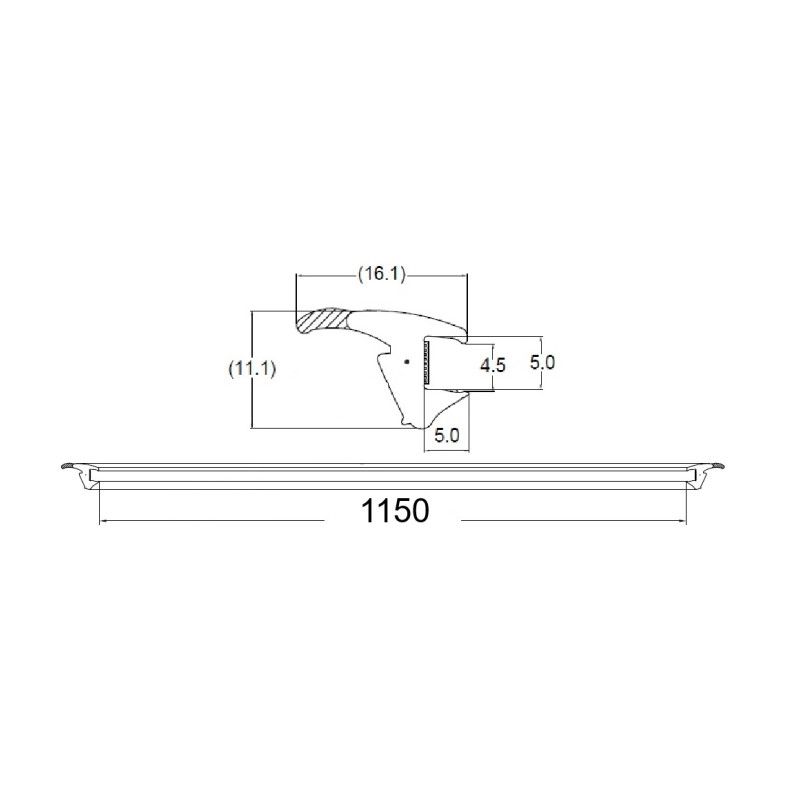 Cheder parbriz HONDA ACCORD (CL/CM/CN) Sedan/ESTATE (EU), 10.2002-09.2005, ACCORD Sedan/KOMBI (EU), 09.2005-03.2008 modele cu 4 usi, un bandou; superior,