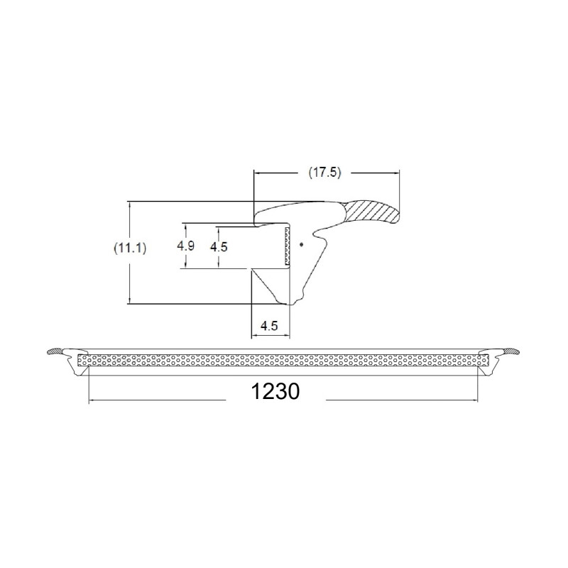 Cheder parbriz HONDA CRV (RE), 09.2006-12.2012, un bandou; superior,