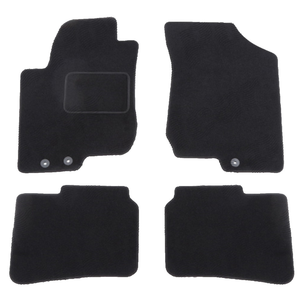 Set covorase auto mocheta Velor HYUNDAI I30 (FD), 03.2007-03.2012, negru, Model COMBI, Estate,