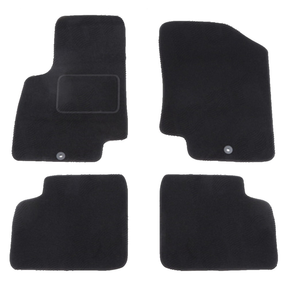 Set covorase auto mocheta Velor HYUNDAI I20 (PB), 10.2008-12.2014, negru,