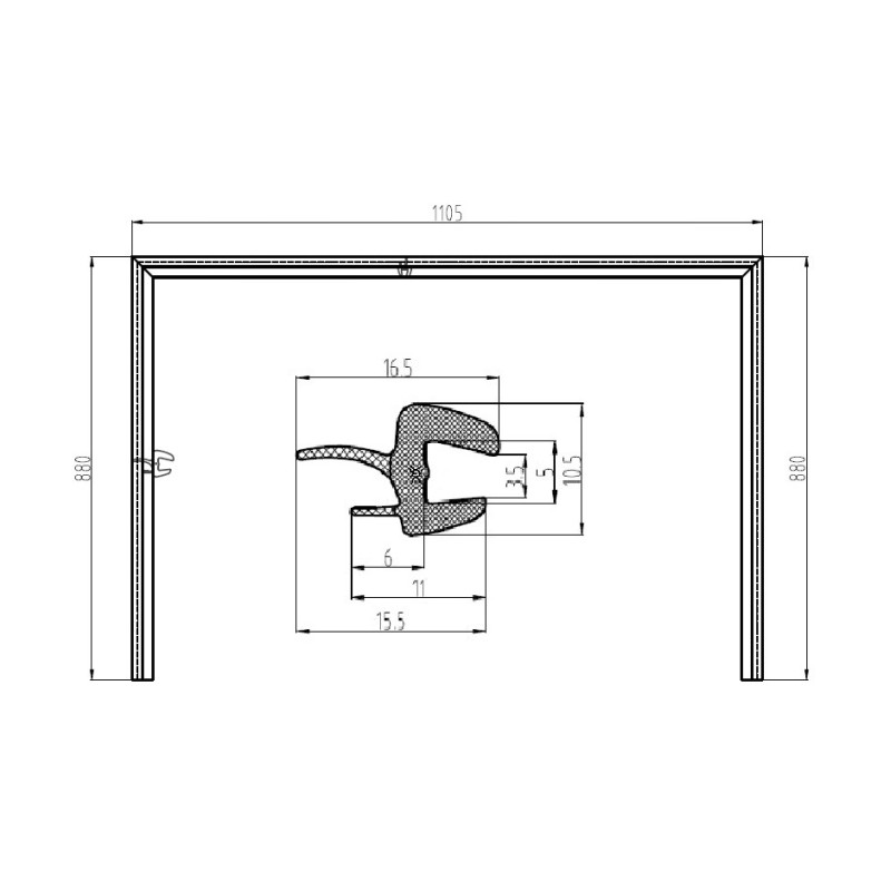 Cheder parbriz HYUNDAI GETZ (TB), 05.2002-12.2011, PVC,