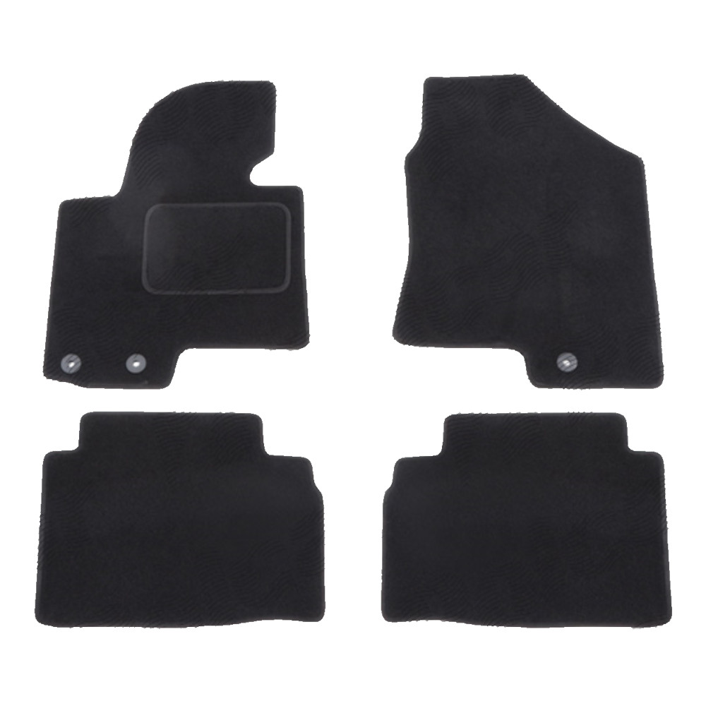 Set covorase auto mocheta Velor HYUNDAI iX35 (LM), 10.2009-09.2015; KIA SPORTAGE (SL), 06.2010-12.2015, negru,
