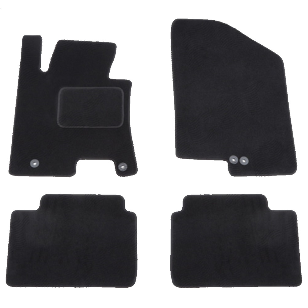Set covorase auto mocheta Velor HYUNDAI I30 (GD), 03.2012-03.2017; KIA CEED (EU), 06.2012-12.2018, negru,