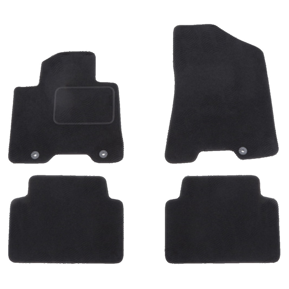 Set covorase auto mocheta Velor HYUNDAI TUCSON (TL), 09.2015-10.2020, KIA SPORTAGE (QL), 09.2015-12.2021, negru,