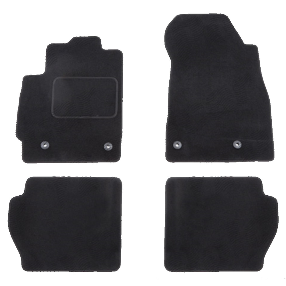 Set covorase auto mocheta Velor MAZDA 2 (DE), 11.2007-10.2014, negru,