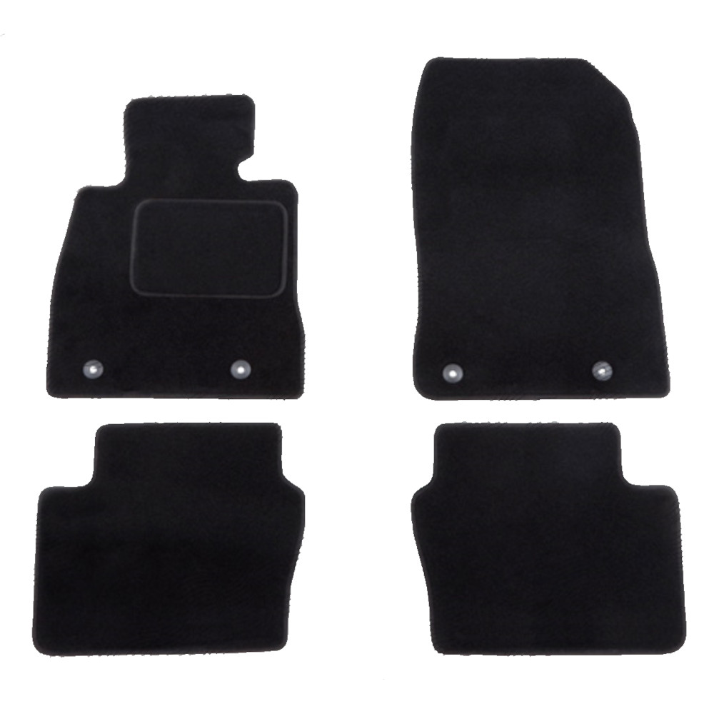 Set covorase auto mocheta Velor MAZDA 2 (DJ), 07.2014-, negru,