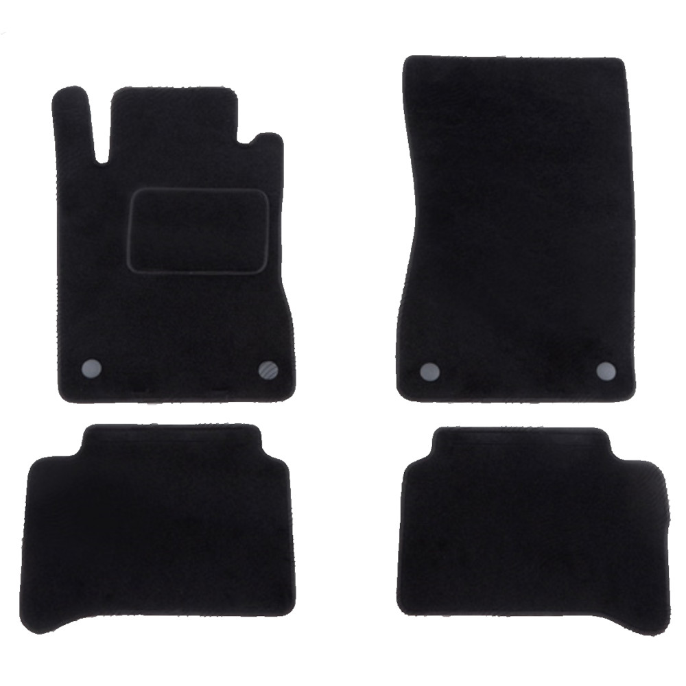 Set covorase auto mocheta Velor MERCEDES Clasa E (W211) 03.2002-06.2006; Clasa E (W211) Sedan/ESTATE, 06.2006-12.2009, negru,