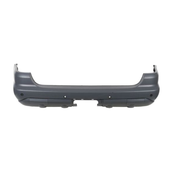 Bara spate MERCEDES Clasa ML (W163 ), 2001-07.2005, cu gauri senzori parcare; grunduit, de vopsit; cu gaura carlig remorcare,