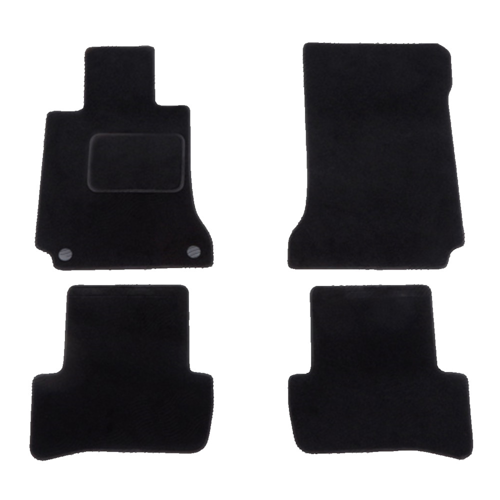 Set covorase auto mocheta Velor MERCEDES Clasa C (W204), 03.2007-03.2011; Clasa C (W204), 03.2011-, negru,