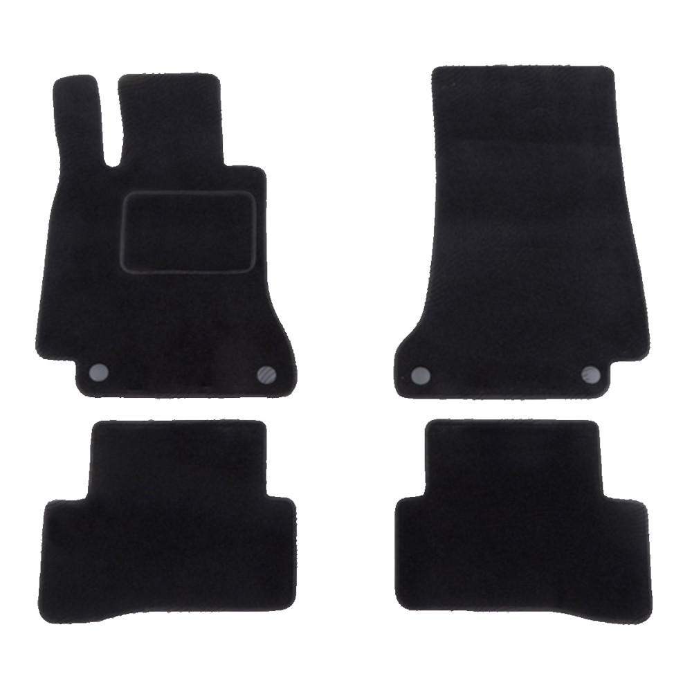 Set covorase auto mocheta Velor MERCEDES Clasa C (W205), 01.2014-, negru,
