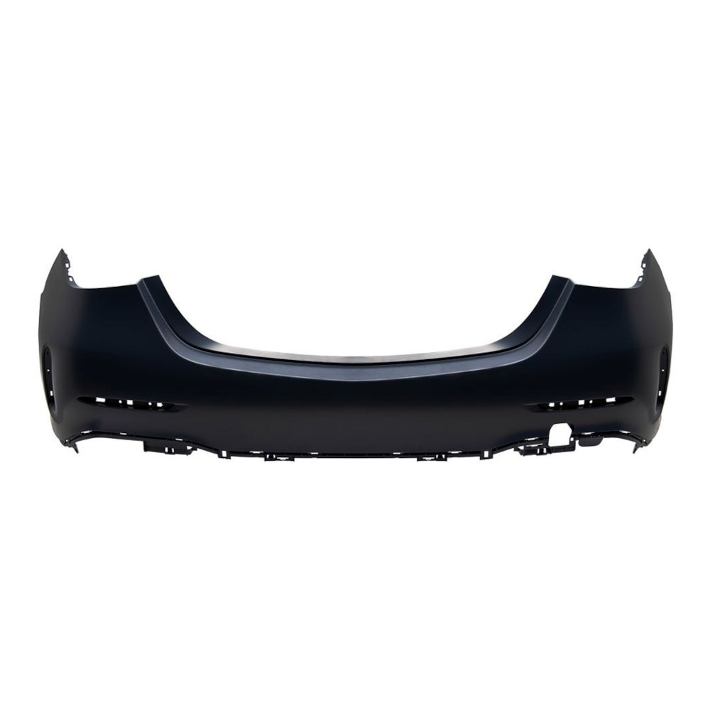 Bara spate MERCEDES CLASA C (W206), 06.2021-, cu 6 gauri senzori parcare, cu capac carlig remorcare; grunduit, de vopsit, AMG,